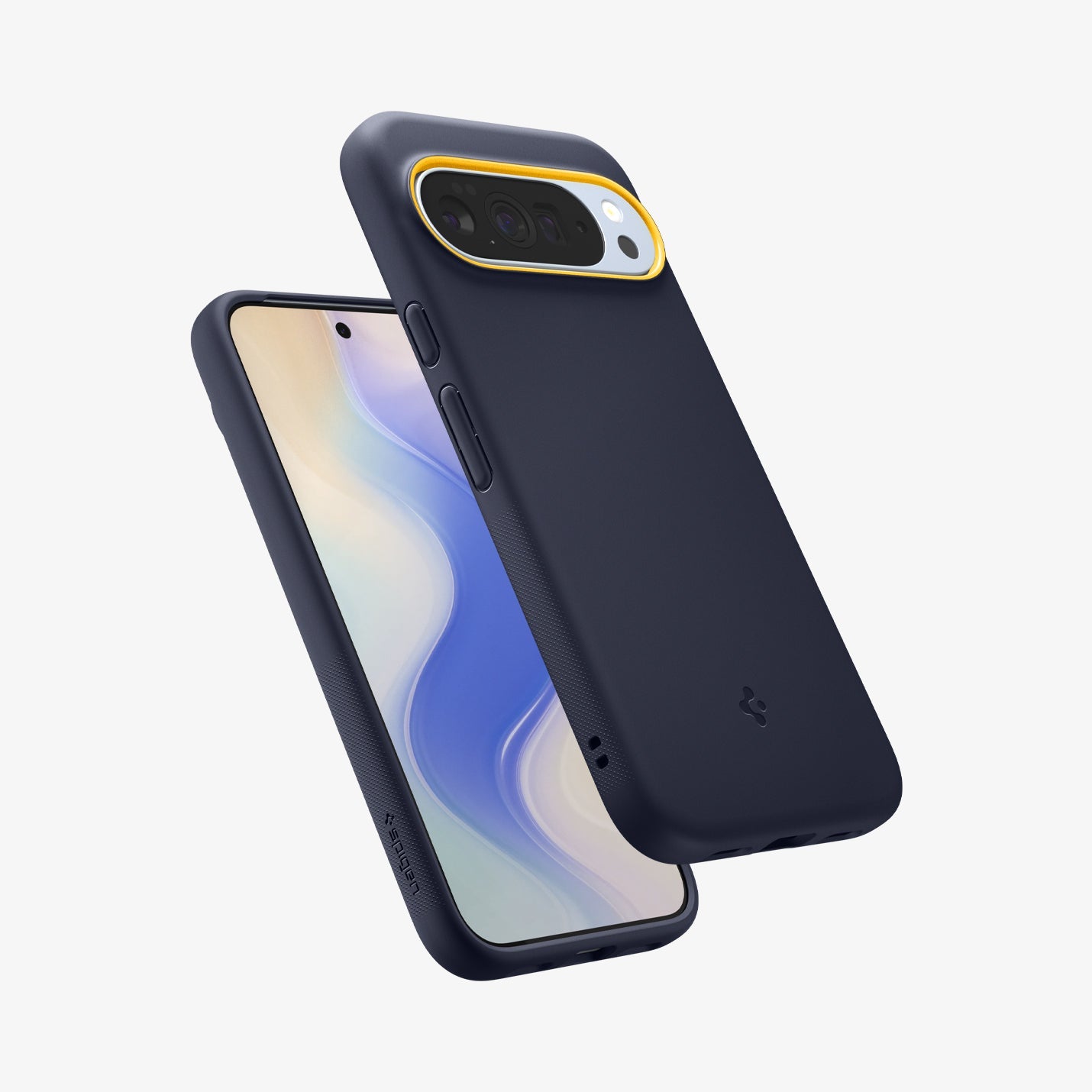 ACS09734 - GajPXL Case Nano Pop (MagFit) in blueberry navy showing the back, front and sides