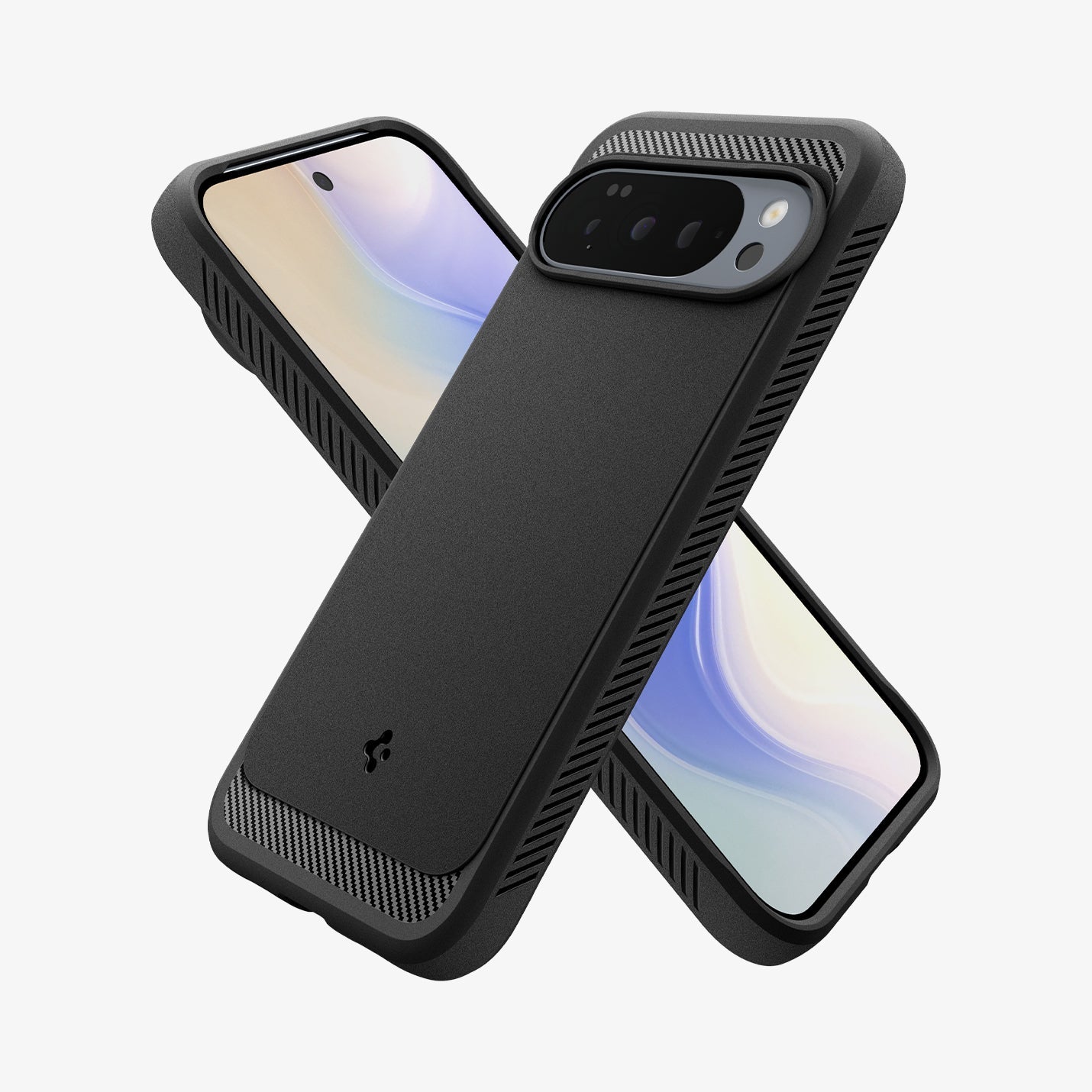 ACS09721 - GajPXL Case Rugged Armor (MagFit) in black showing the back, front and sides