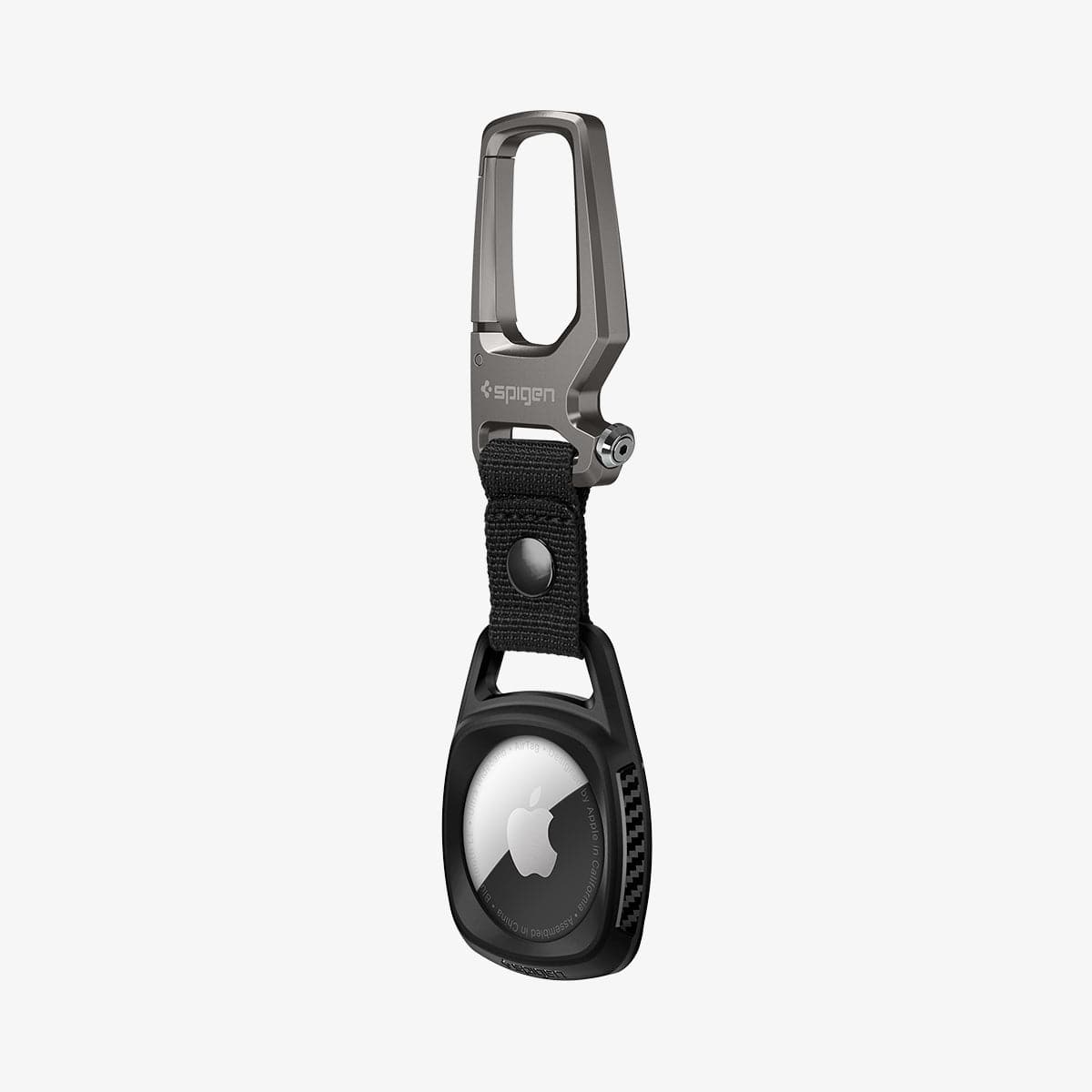 AMP01565 - AirTag Case Rugged Armor showing the front and side