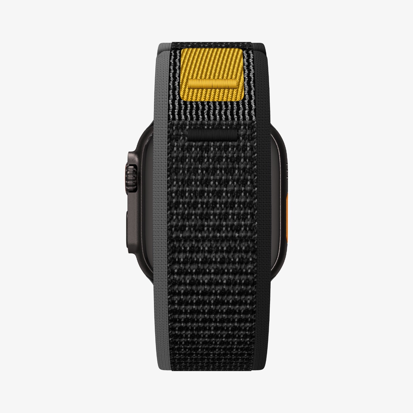 AMP09033 - Apple Watch 10 (46mm) Athlex Air in Active Black showing the bottom of the band