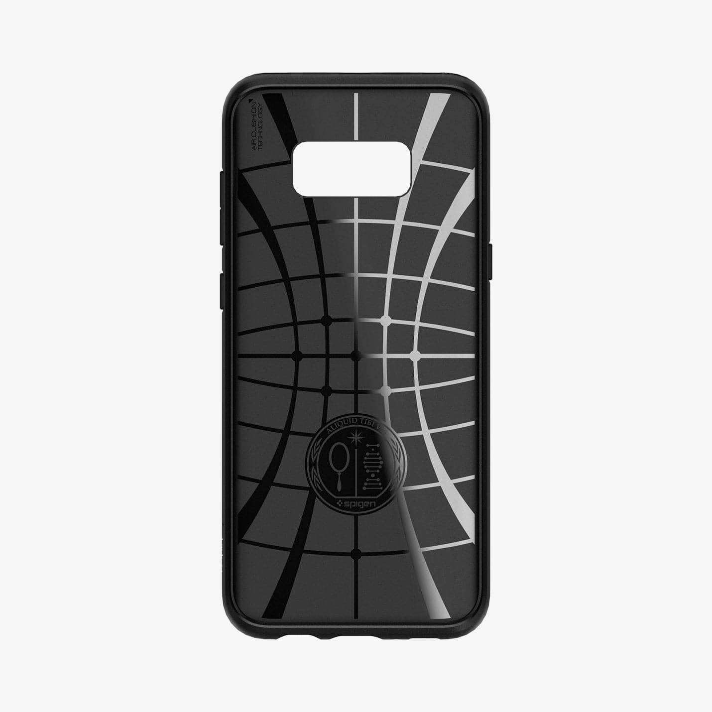 571CS21663 - Galaxy S8 Series Liquid Air Case in black showing the inside of case