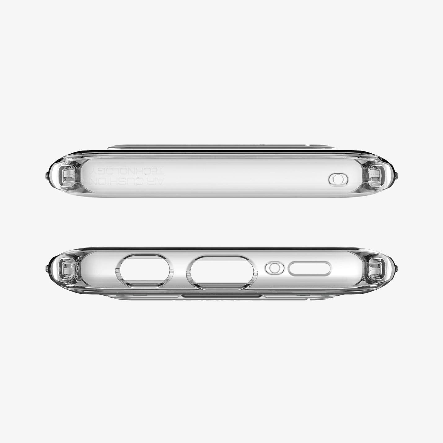 592CS22841 - Galaxy S9 Series Ultra Hybrid S Case in crystal clear showing the top and bottom