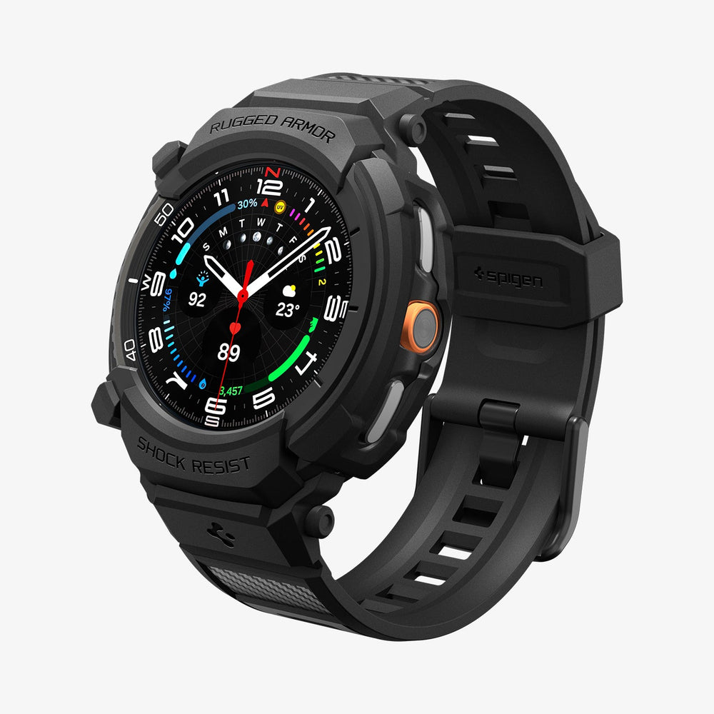 ACS10013 - Galaxy Watch 8 Rugged Armor Pro showing the front and partial side