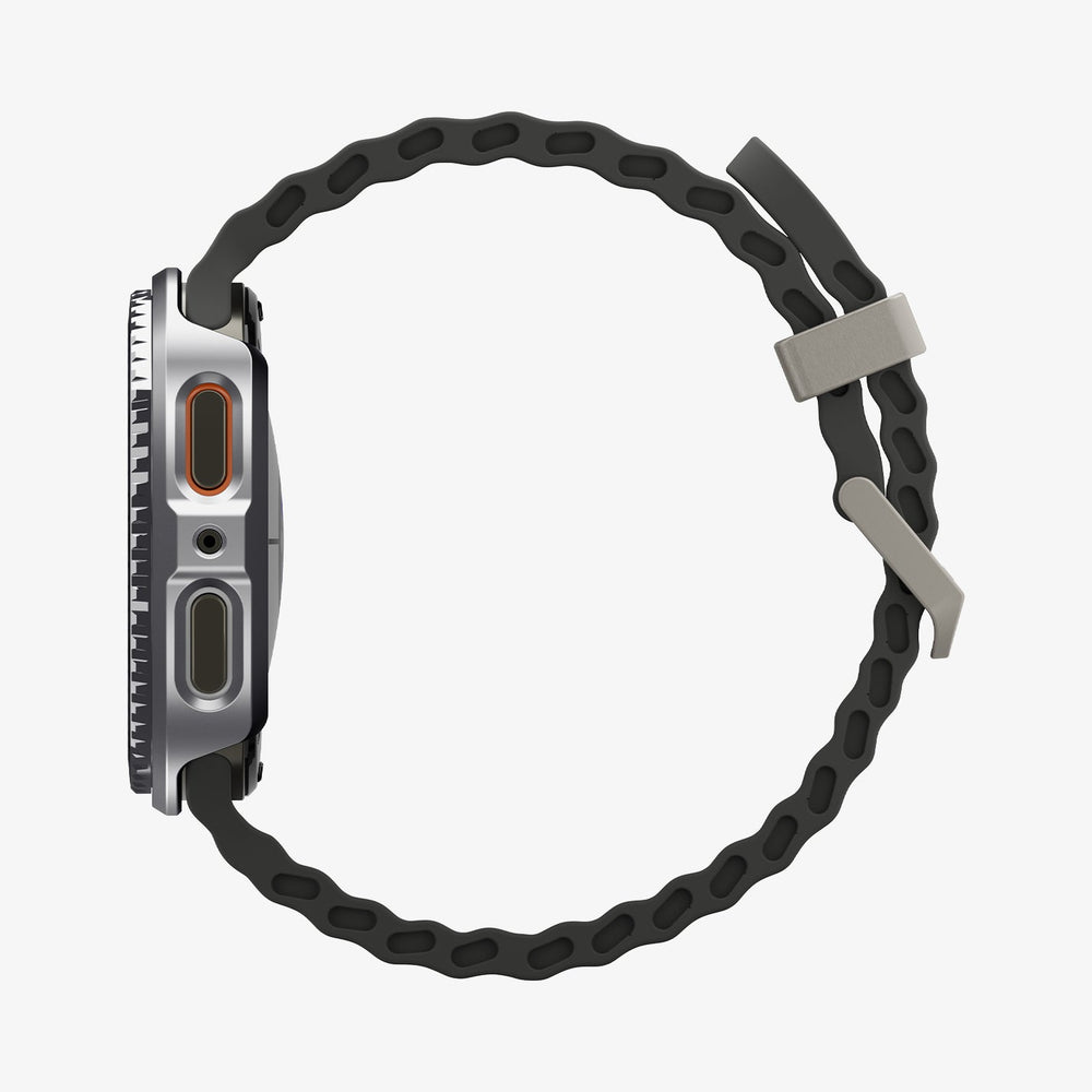 ACS10010 - Galaxy Watch 8 Bezel Tune Pro in black showing the side