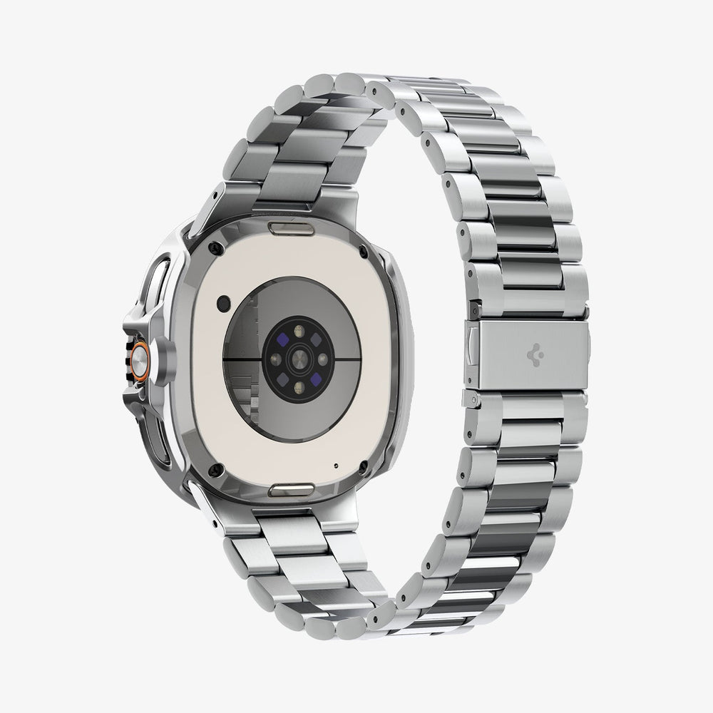 ACS10017 - Galaxy Watch 8 Bezel Tune Pro in sliver showing the back and bottom