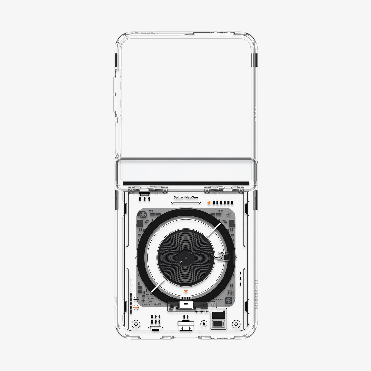 ACS09560 - Galaxy Z Flip 7 Case Ultra Hybrid Pro Neo One (Magfit) showing the inside of case