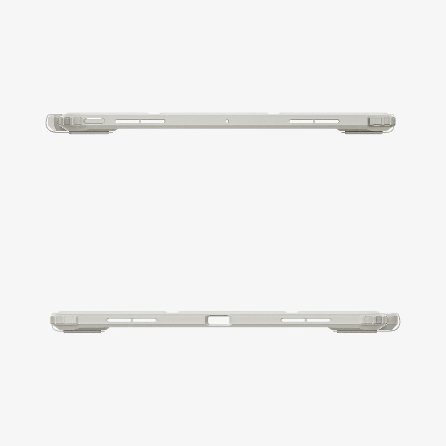 ACS07014 - iPad Pro 12.9-inch Case Air Skin Pro in Gray showing the top and bottom