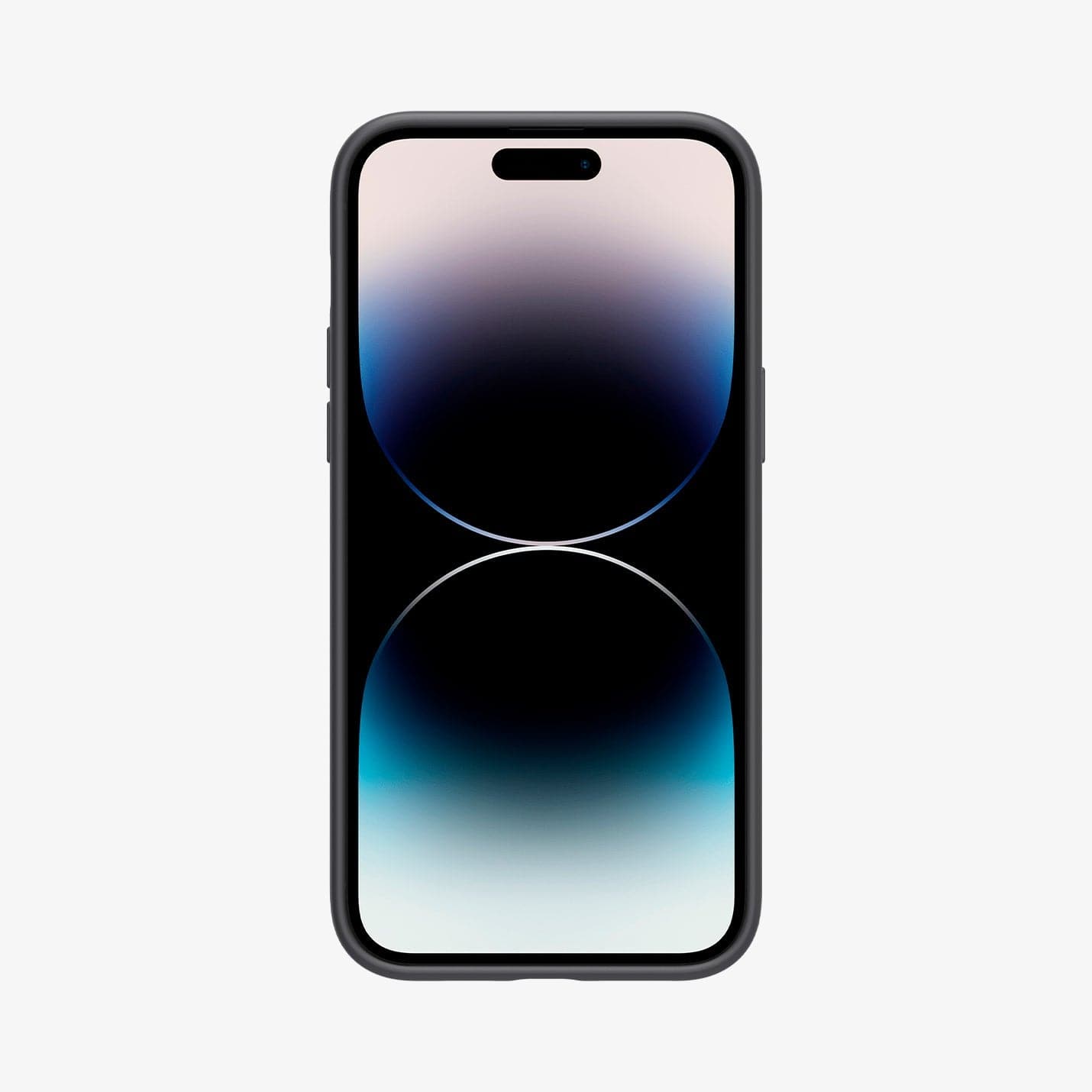 ACS04846 - iPhone 14 Pro Max Case Silicone Fit (MagFit) in black showing the front