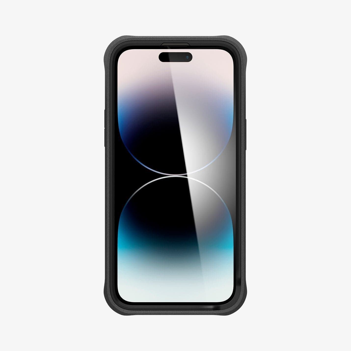 ACS04852 - iPhone 14 Pro Max Case Geo Armor 360 (MagFit) in black showing the front