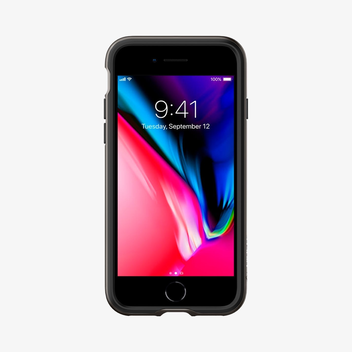 054CS22358 - iPhone SE Neo Hybrid case in gunmetal showing the front