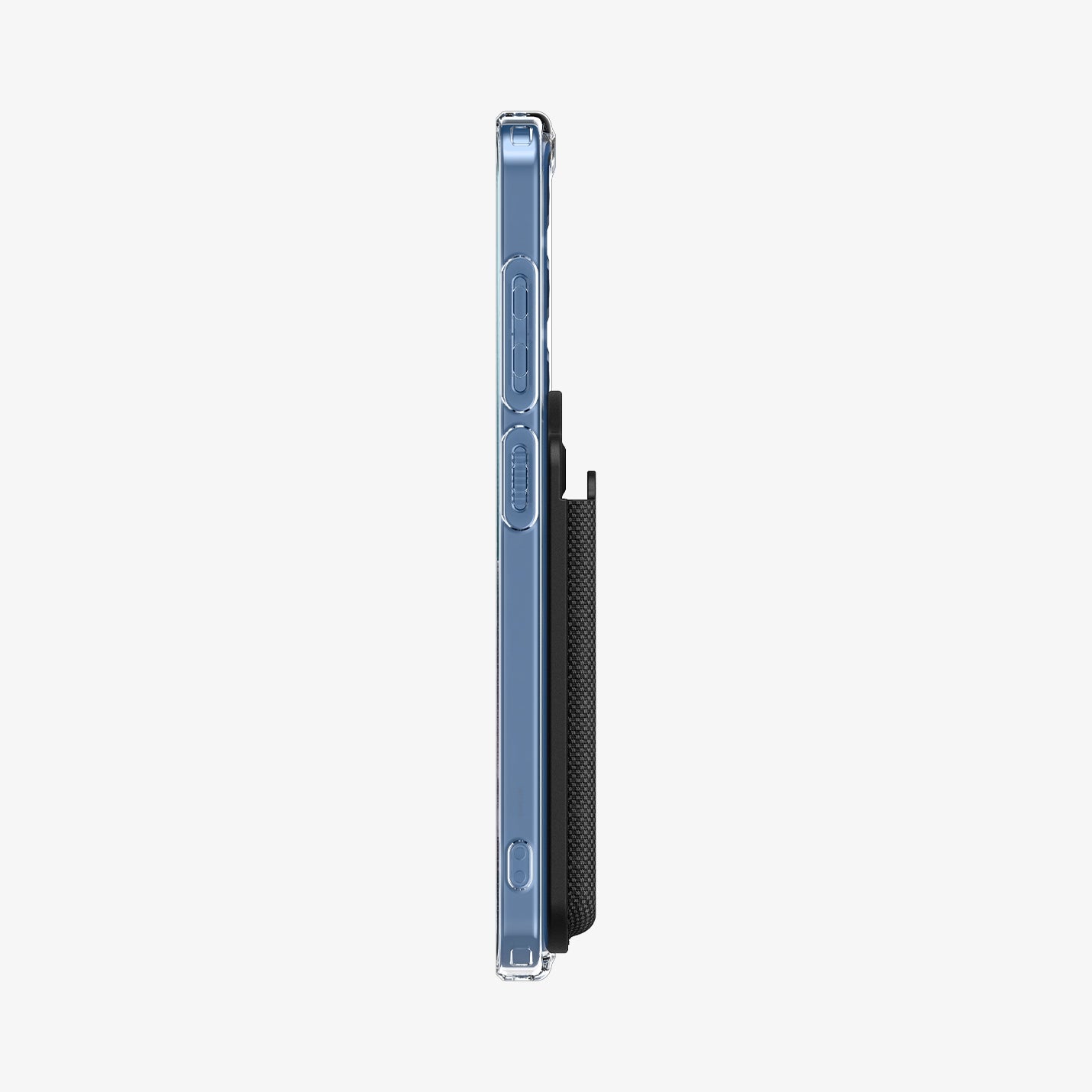 AFA09208 - Galaxy S25 Series MagFit Card Holder Urban Fit (MagFit) in Black showing the side