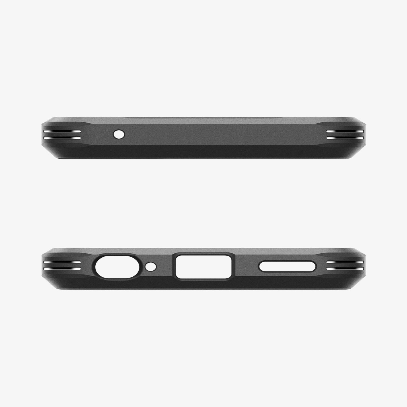 ACS07769 - Moto G Power 5G (2024) Case Tough Armor in Black showing the top and bottom