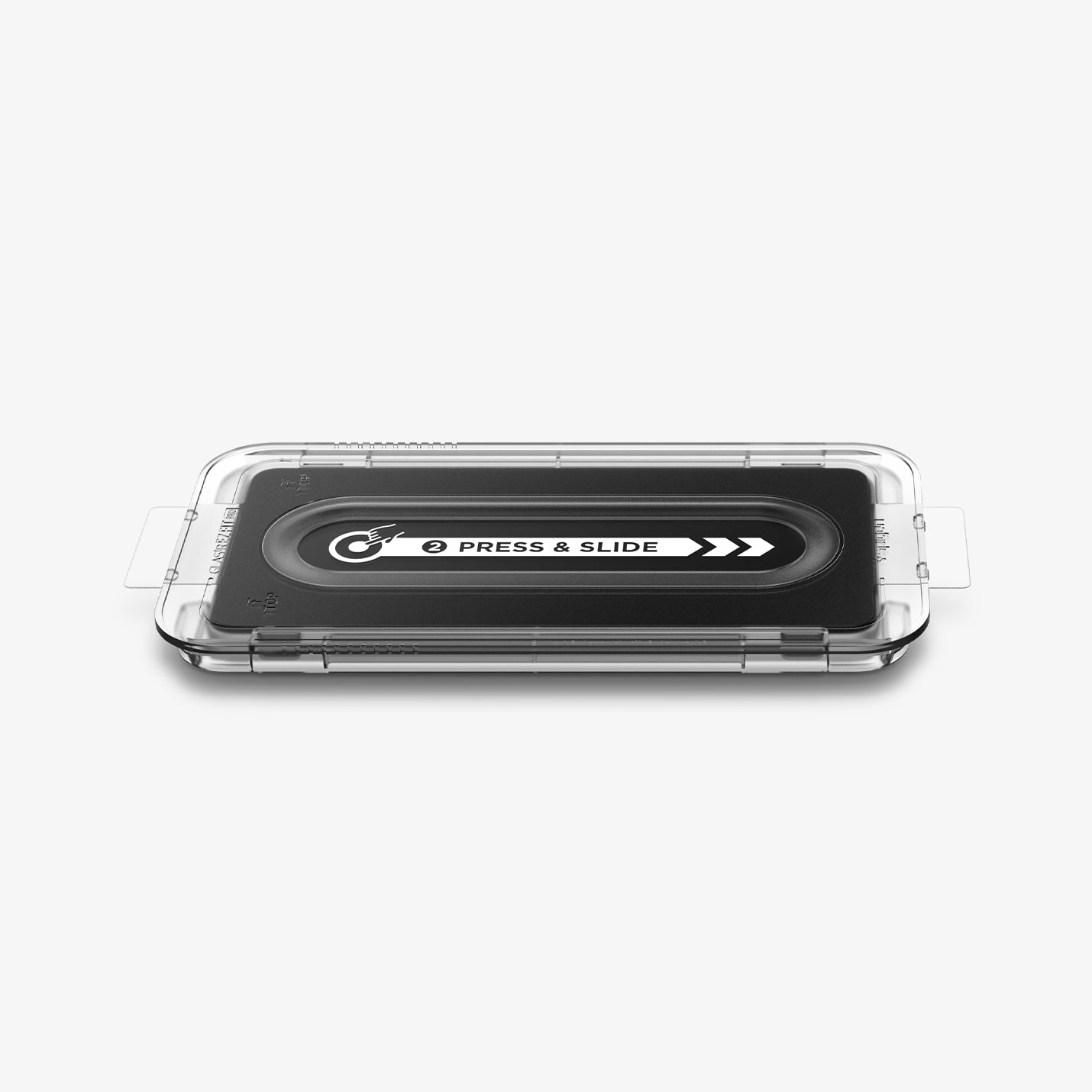 AGL09410 - Galaxy S25 Edge GLAS.tR EZ Fit Pro showing the front of the installation tray