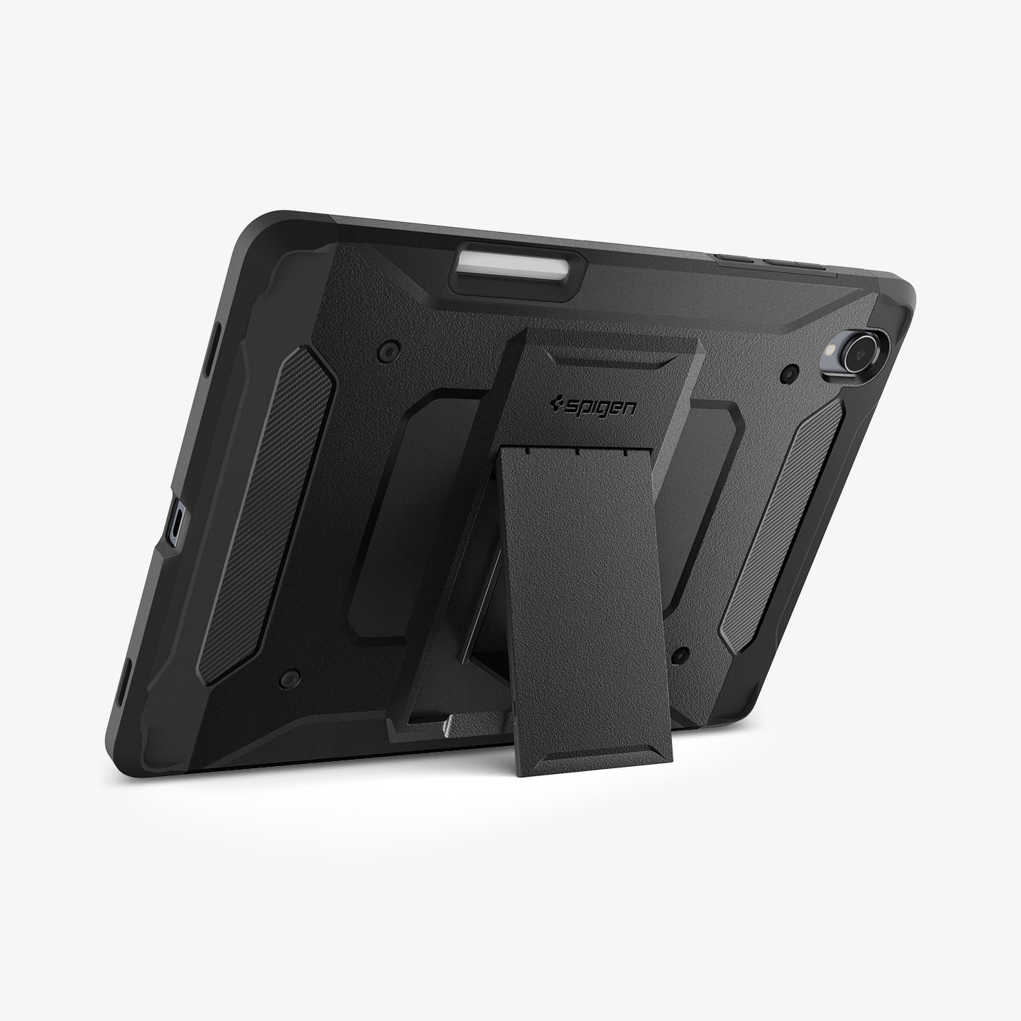 ACS10211 - Galaxy Tab S11 Series Tough Armor Pro showing the back with device propped up by built in kickstand