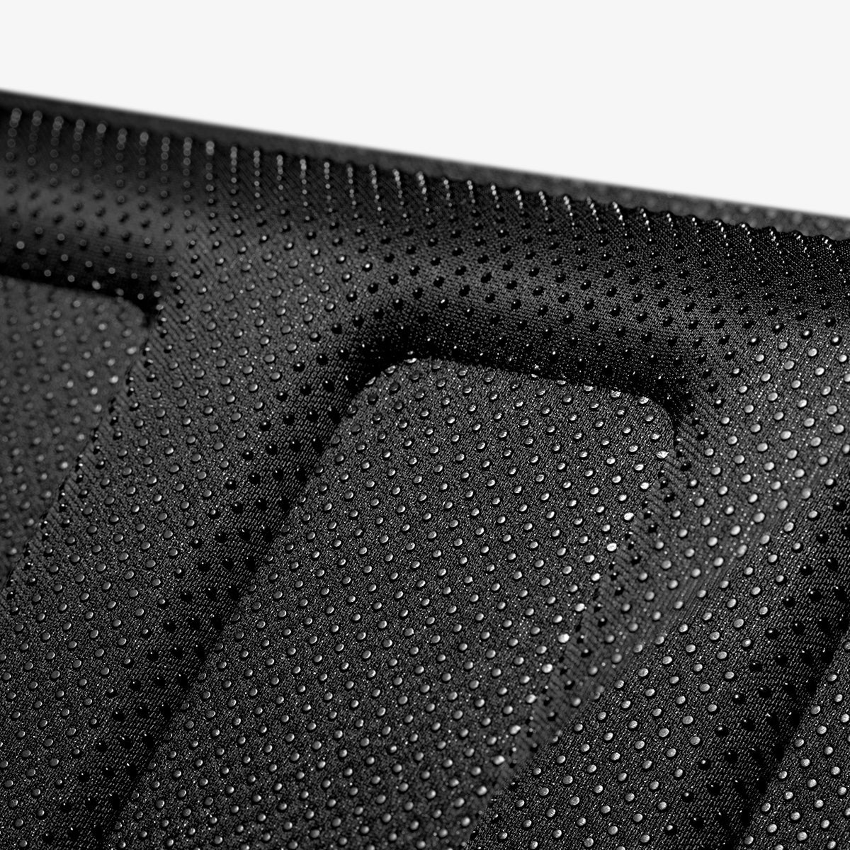 ACP07612 - Tesla Model 3 Highland Trunk Mat Liner TLT-3H in Black showing the back focused surface and texture of the mat liner