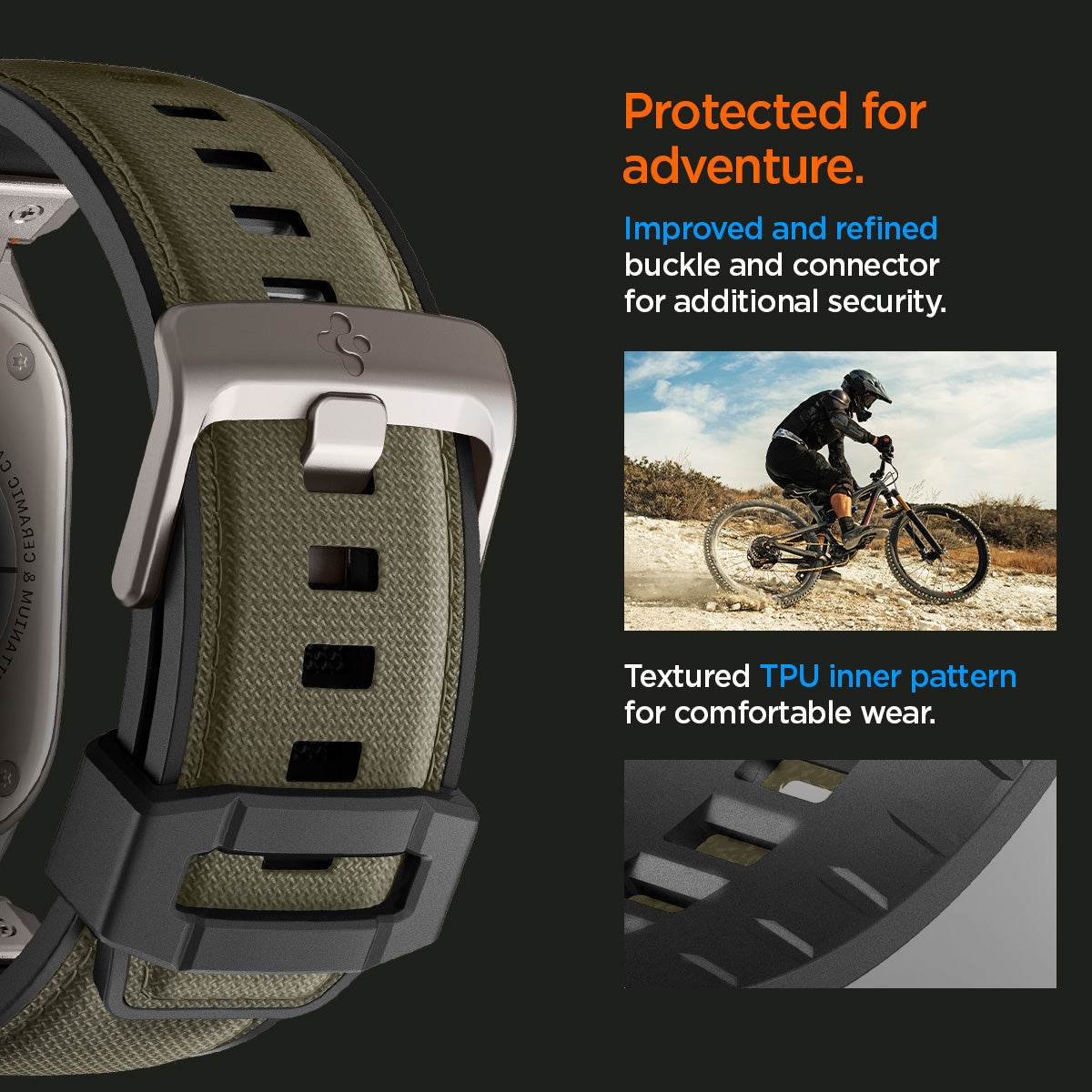 AMP09102 - Apple Watch Ultra (49mm) DuraPro Armor in Military Green