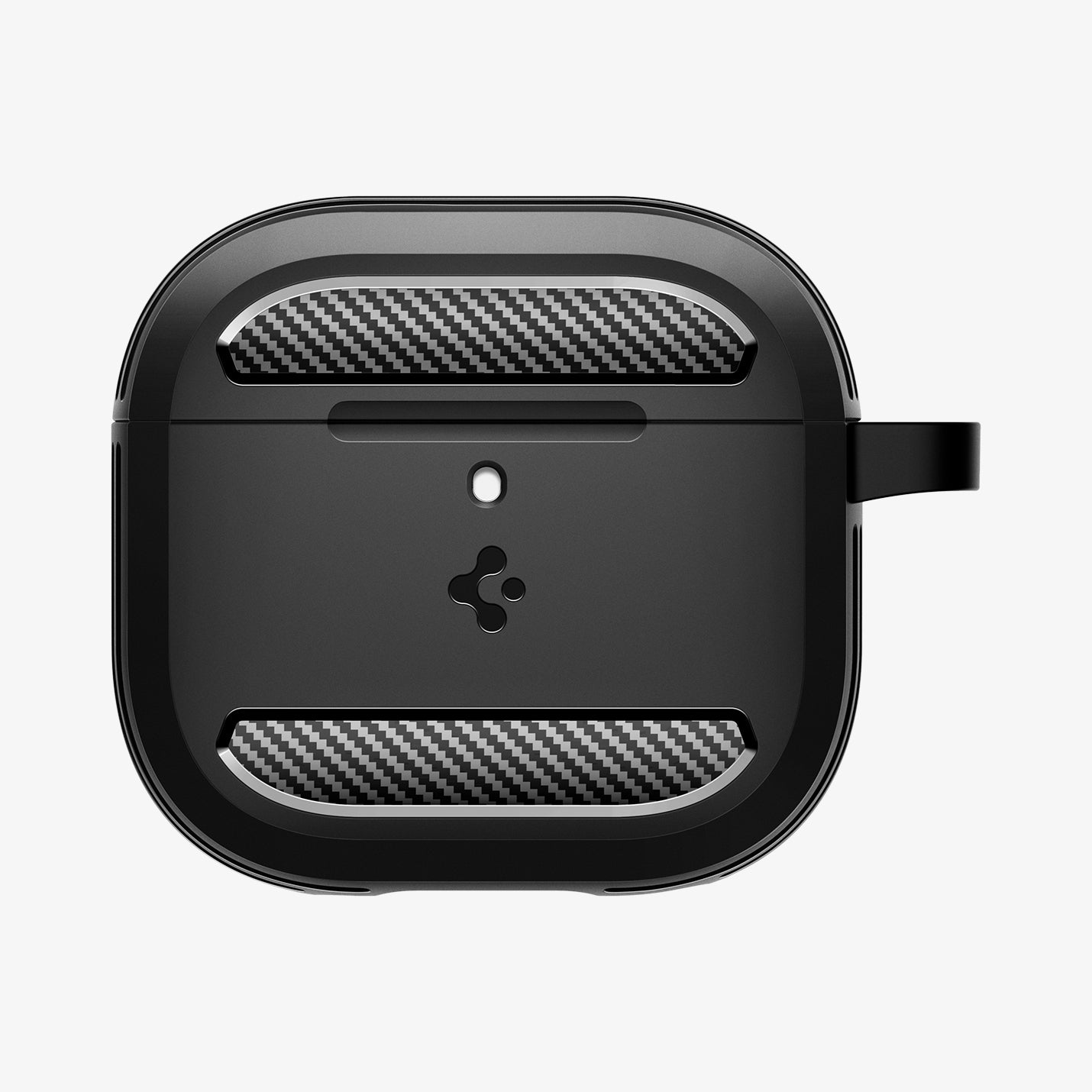 ACS09188 - AirPods 4 Pro Case Rugged Armor in Matte Black showing the front