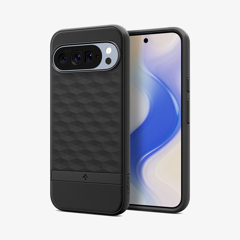 ACS09731 - GajPXL Case Parallax (MagFit) in black showing the back and front