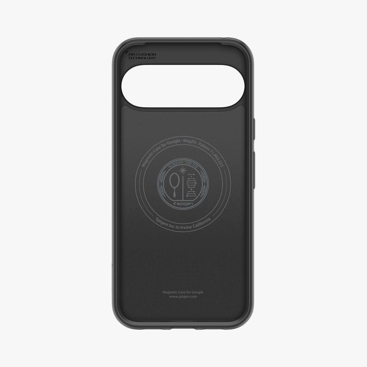 ACS09731 - GajPXL Case Parallax (MagFit) in black showing the inside of case