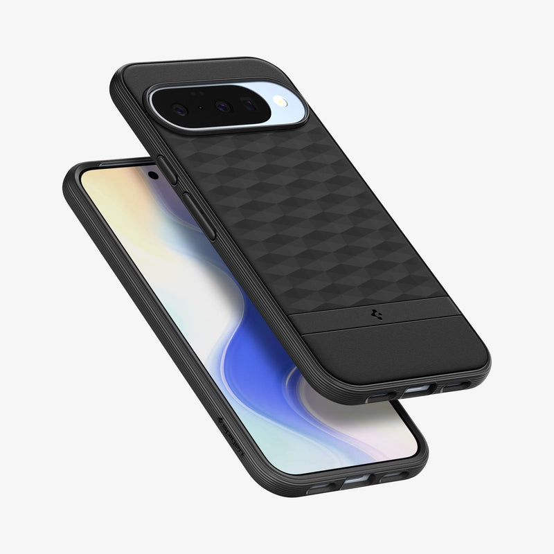 ACS09731 - GajPXL Case Parallax (MagFit) in black showing the back, front and sides