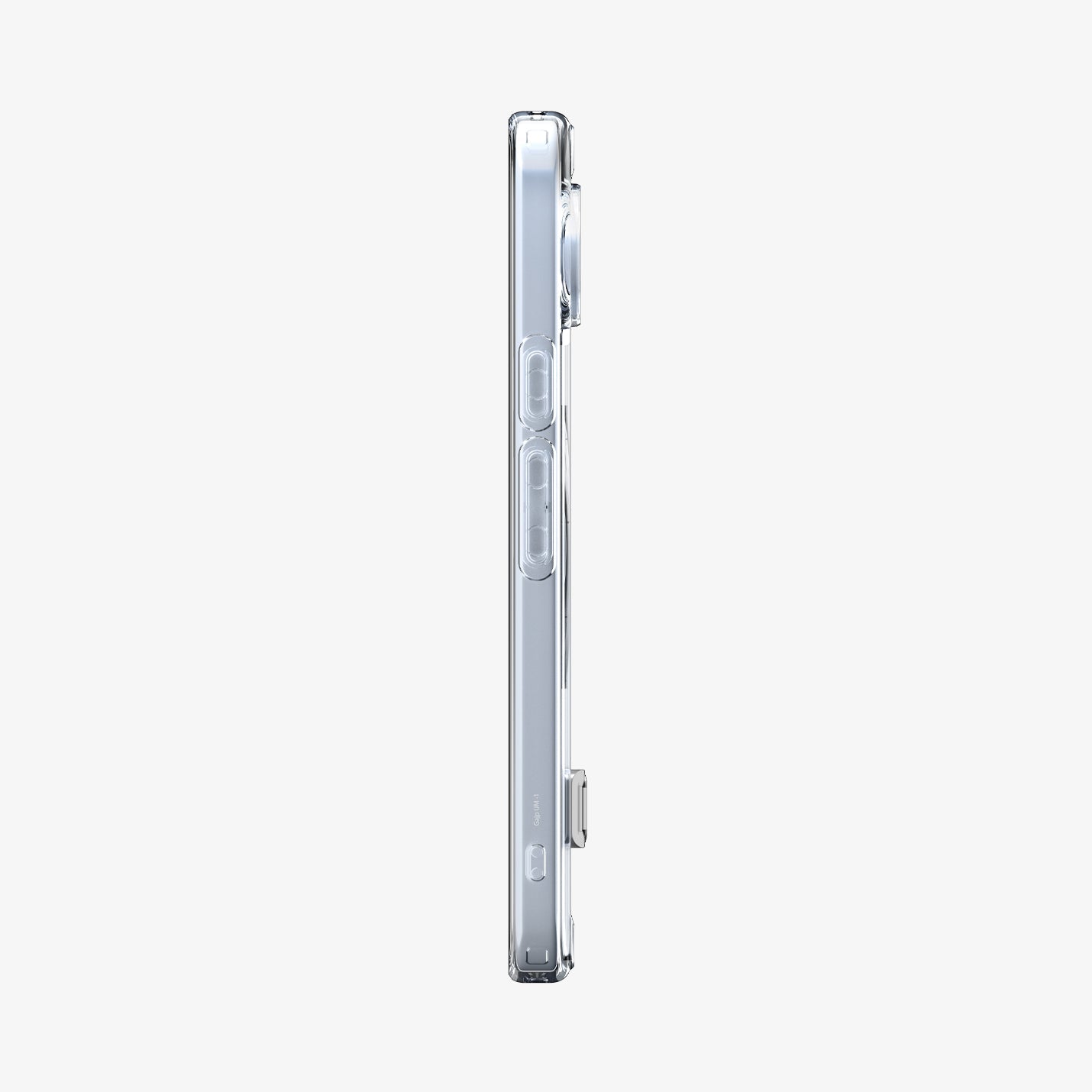 ACS09716 - Pixel 10 / 10 Pro Case Slim Armor Essential S (MagFit) in crystal clear showing the side