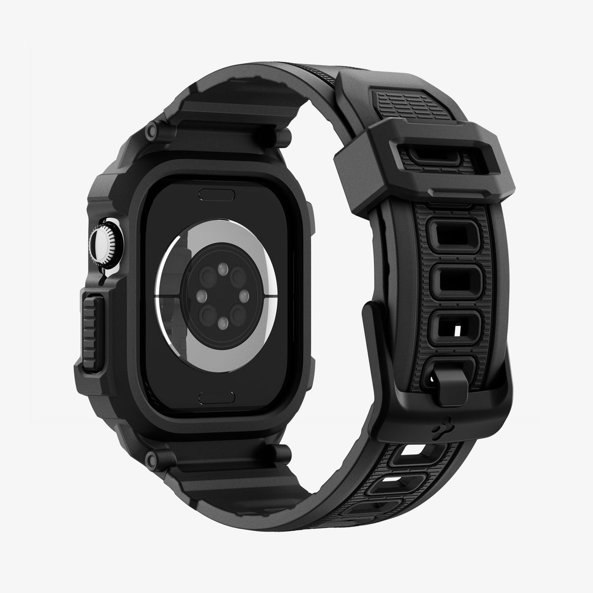 ACS10503 - Apple Watch 10/11 (46mm) Rugged Armor Pro 2 in Matte Black showing the back