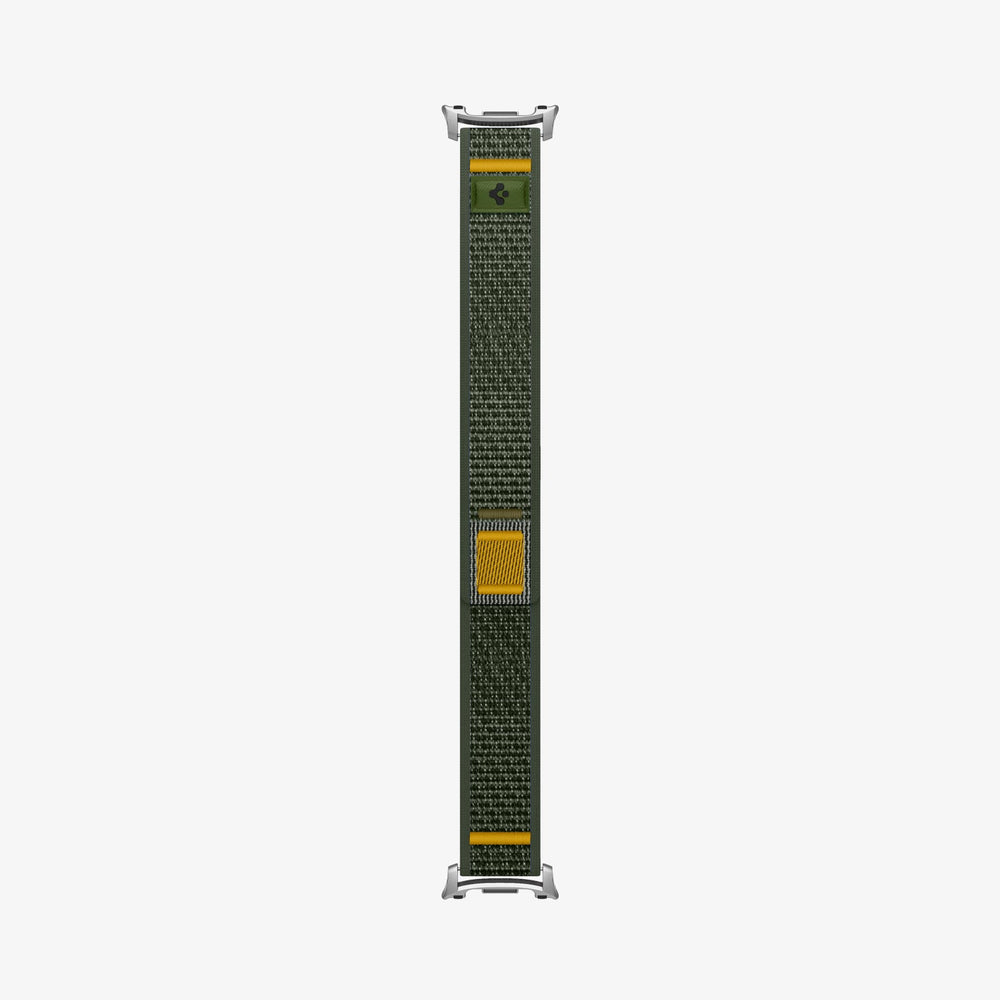 AMP10113 - Galaxy Watch 9 Series - Athlex Air in Active Green showing the band strap laid out flat