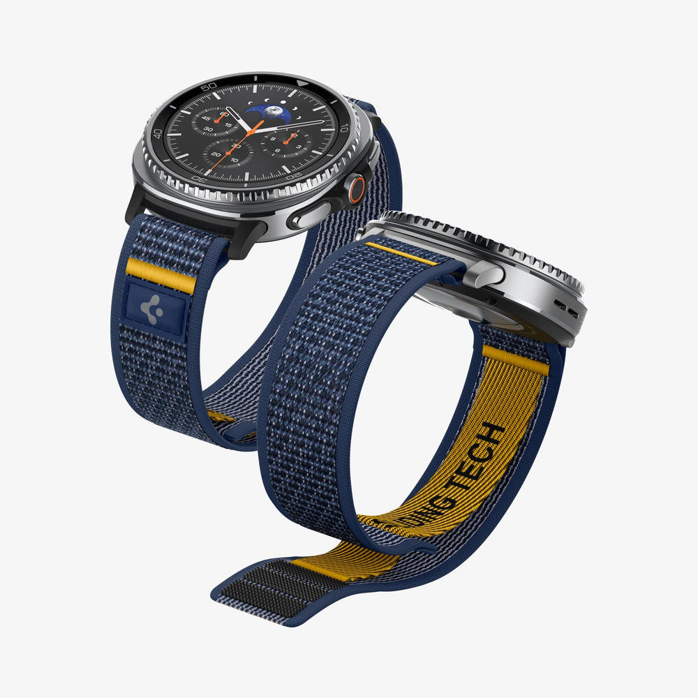 AMP10114 - Galaxy Watch 9 Series - Athlex Air in active navy showing the front, back and bottom