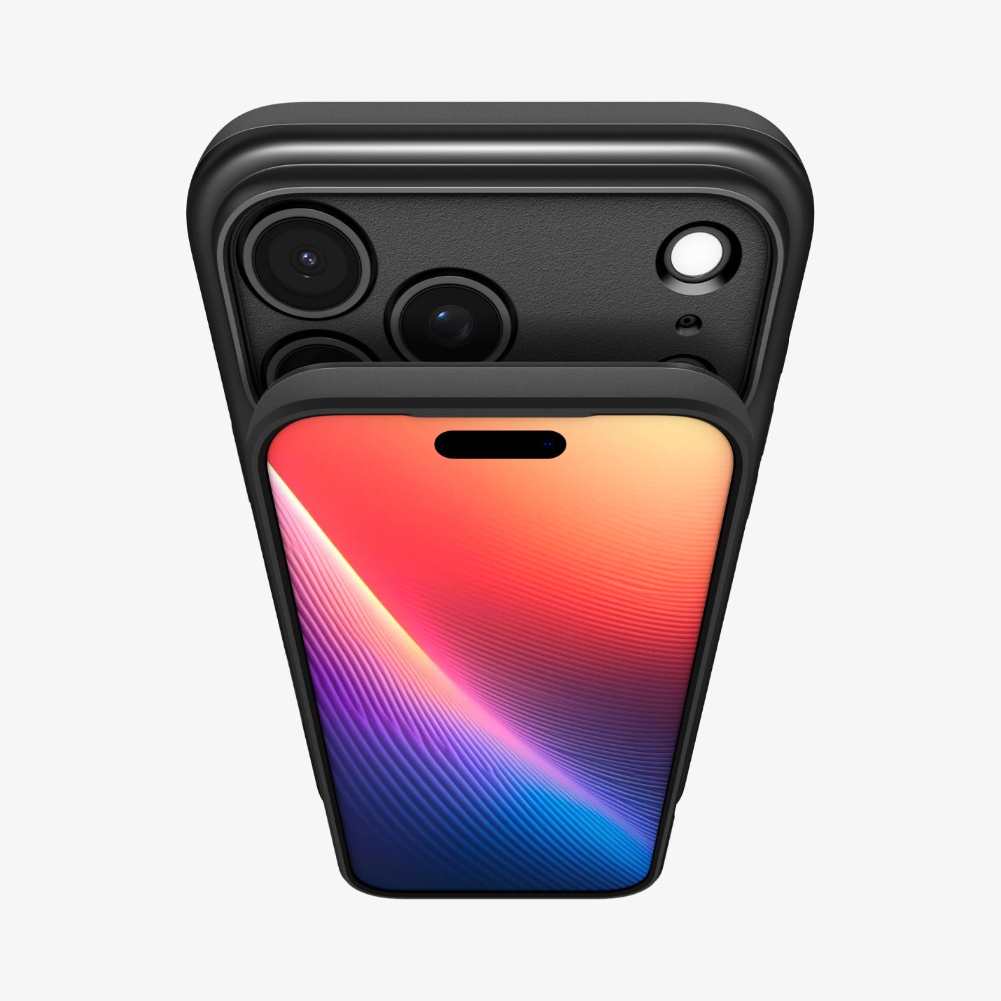 ACS09879 - iPhone 17 Pro Max Thin Fit (MagFit) in black showing front and back part with camera