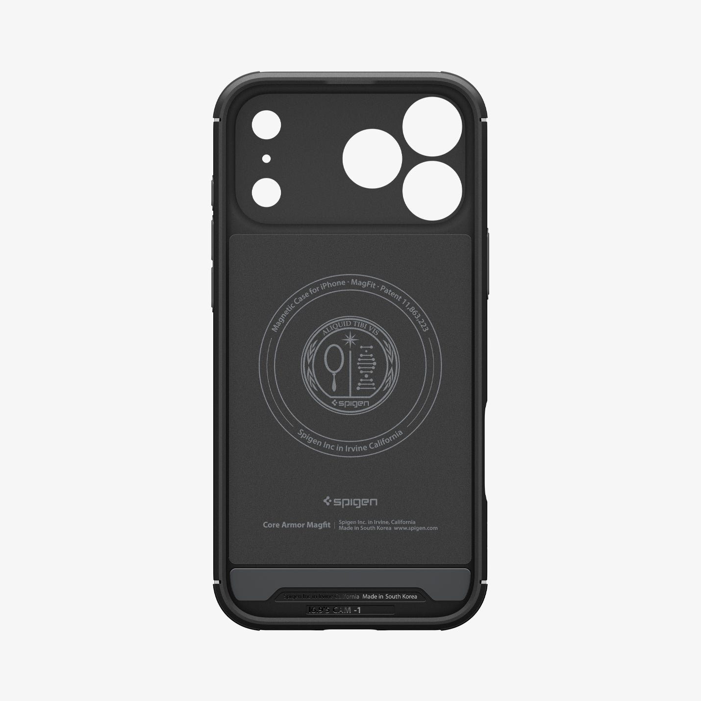 ACS09596 - iPhone 17 Pro Max Core Armor (MagFit) in Matte Black showing inner case