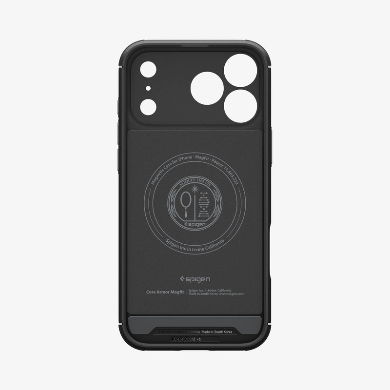 ACS09596 - iPhone 17 Pro Max Core Armor (MagFit) in Matte Black showing inner case
