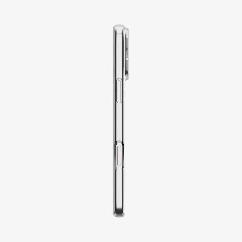 ACS09598 - iPhone 17 Pro Max Crystal Flex (MagFit) in Clear White showing the side