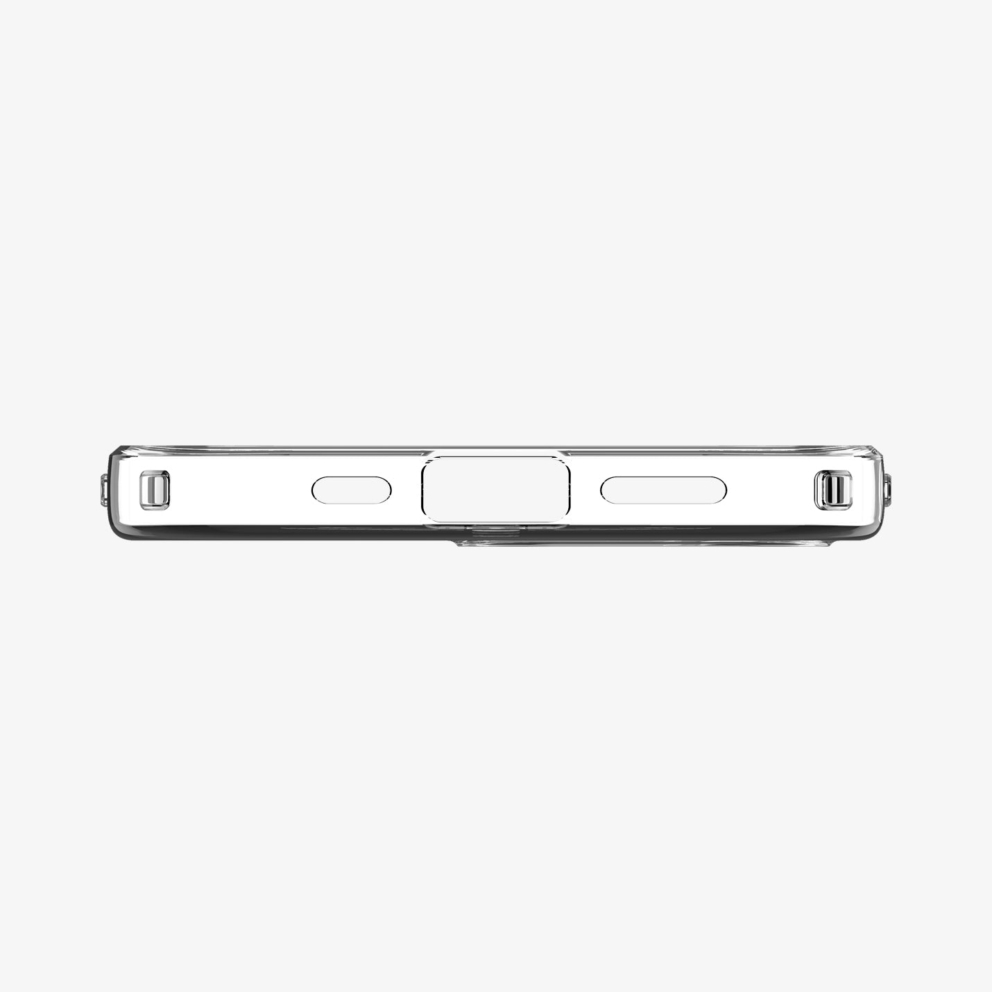 ACS09127 - iPhone 17e Case Crystal Flex (MagFit) in Clear White showing the bottom