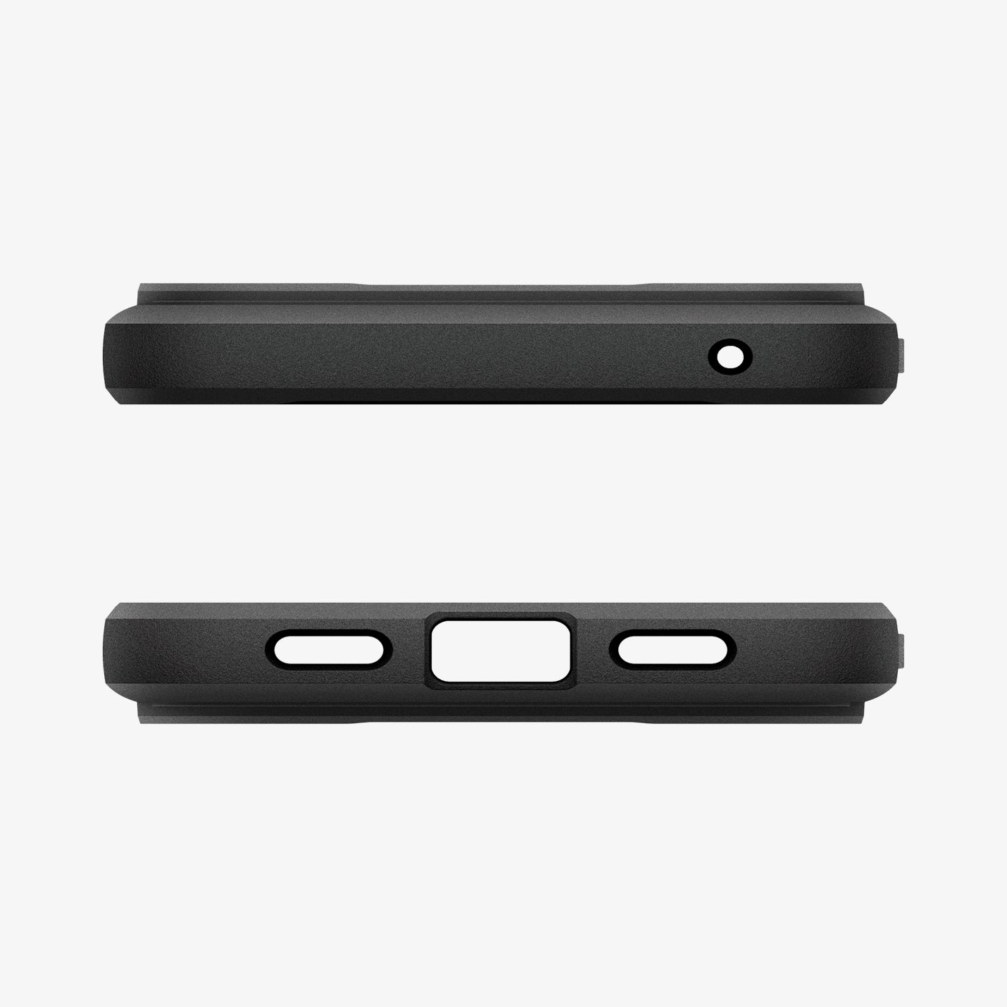 ACS09721 - GajPXL Case Rugged Armor (MagFit) in black showing the top and bottom of case