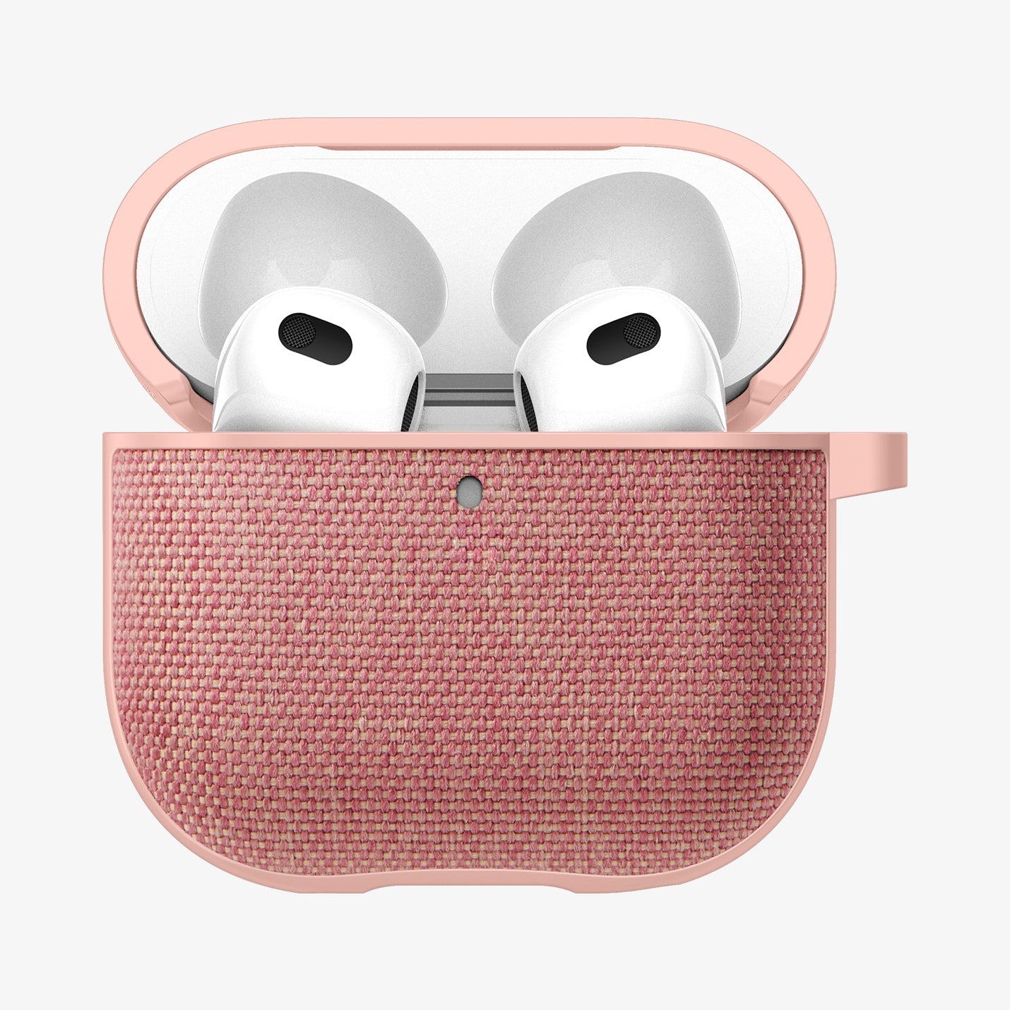 ACS08649 - AirPods 4 Pro / AirPods 4 Case Urban Fit in Rose Gold showing the front, half open