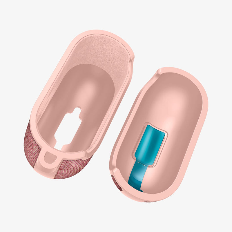 ACS08649 - AirPods 4 Pro / AirPods 4 Case Urban Fit in Rose Gold showing the inner top and bottom