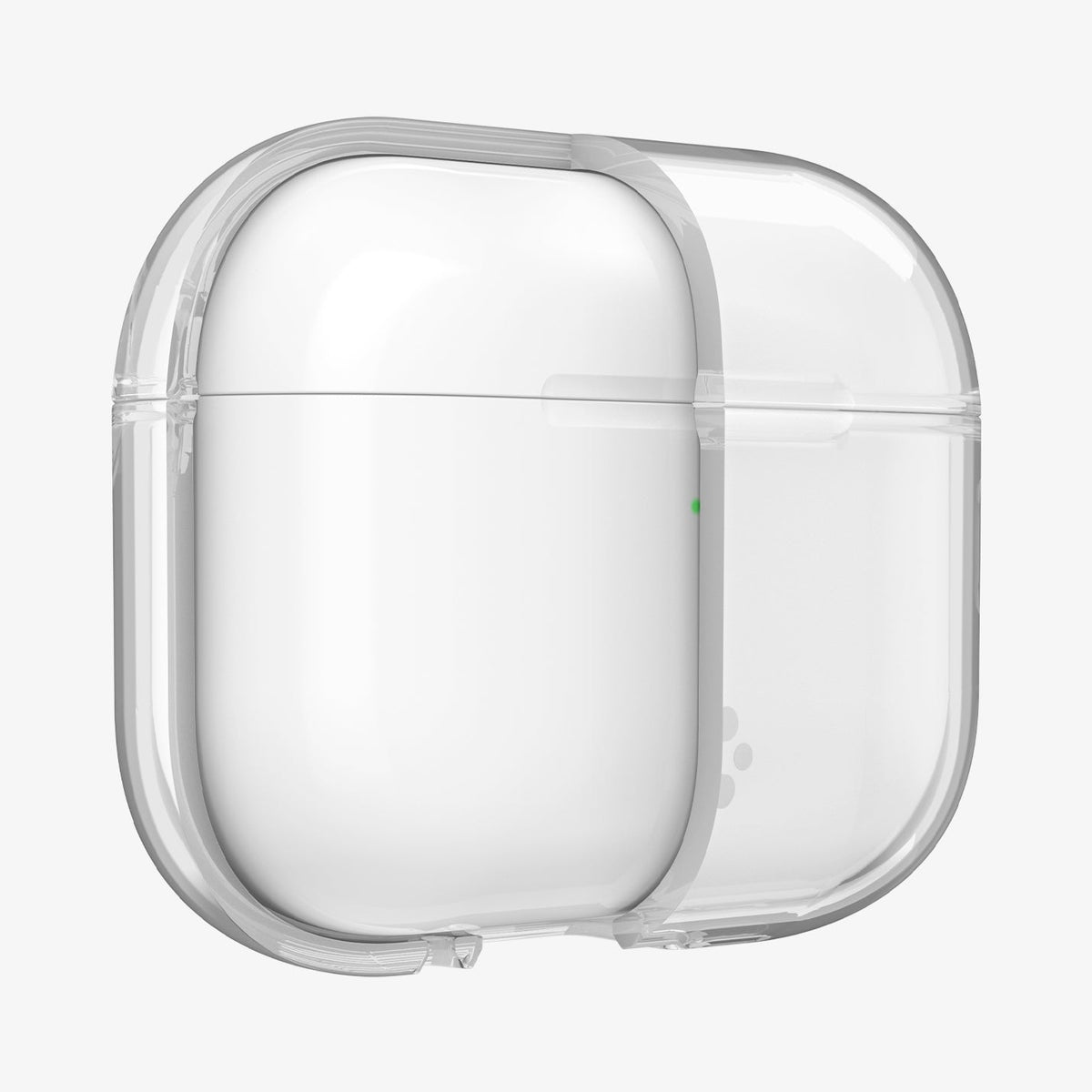 ACS10019 - AirPods Pro 3 Liquid Crystal in Crystal Clear showing the front with case cut half open