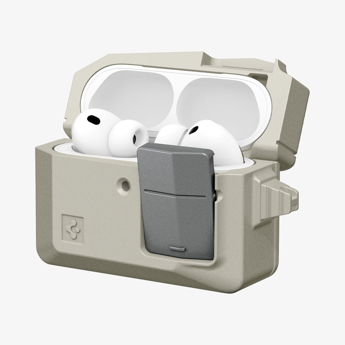 ACS10978 - AirPods Pro 3 Classic LS showing the front and side with top open and AirPods inside