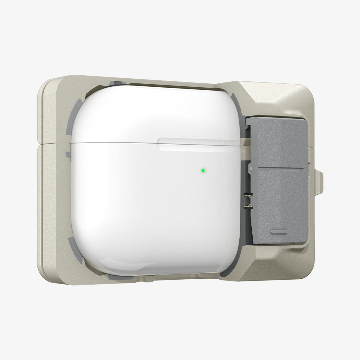 ACS10978 - AirPods Pro 3 Classic LS showing the front with case half cut open