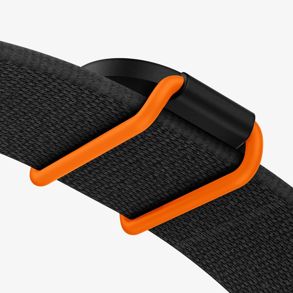 AHP03106 - Apple AirTag Pet Collar ComforTag in black showing the comfortag installed onto collar