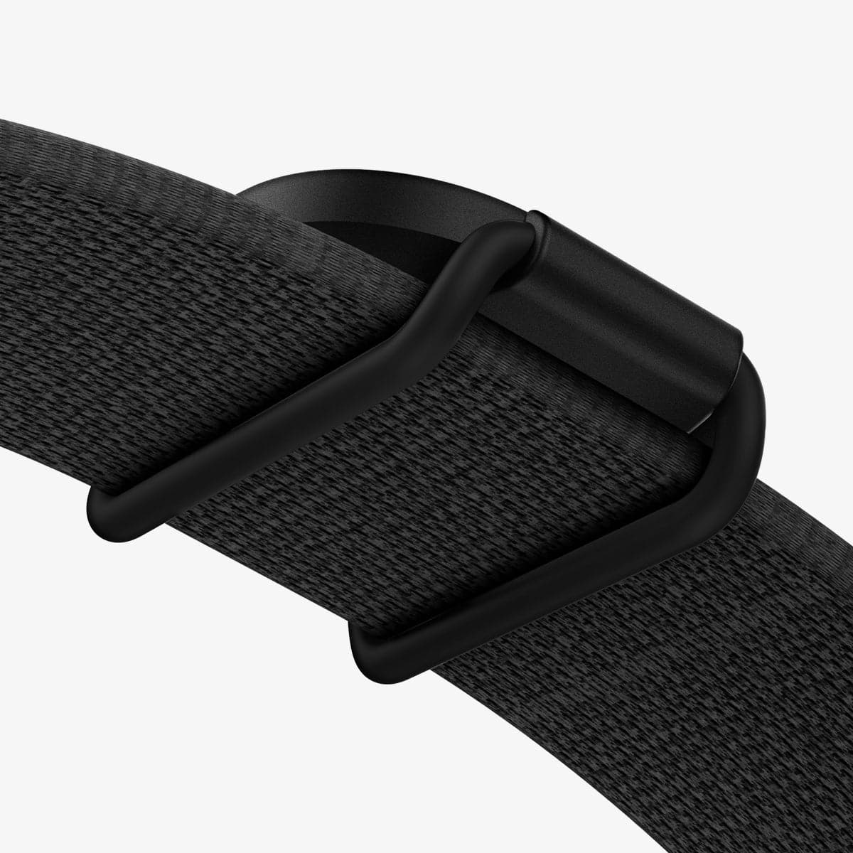 AHP03106 - Apple AirTag Pet Collar ComforTag in black showing the comfortag installed onto collar