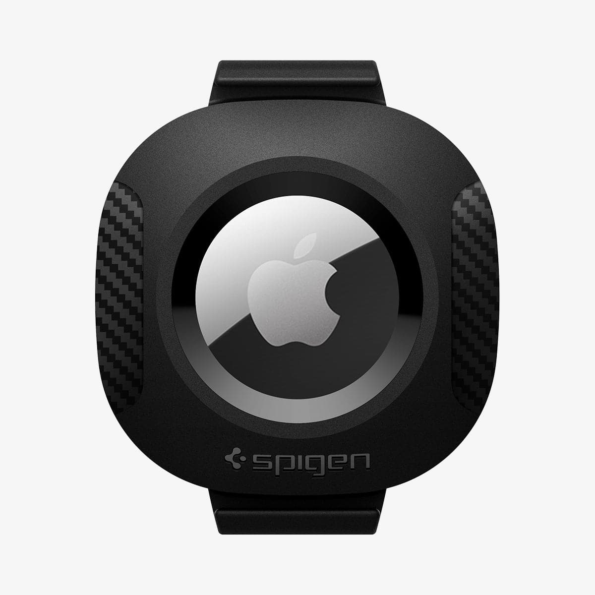 AHP03106 - Apple AirTag Pet Collar ComforTag in black showing the front