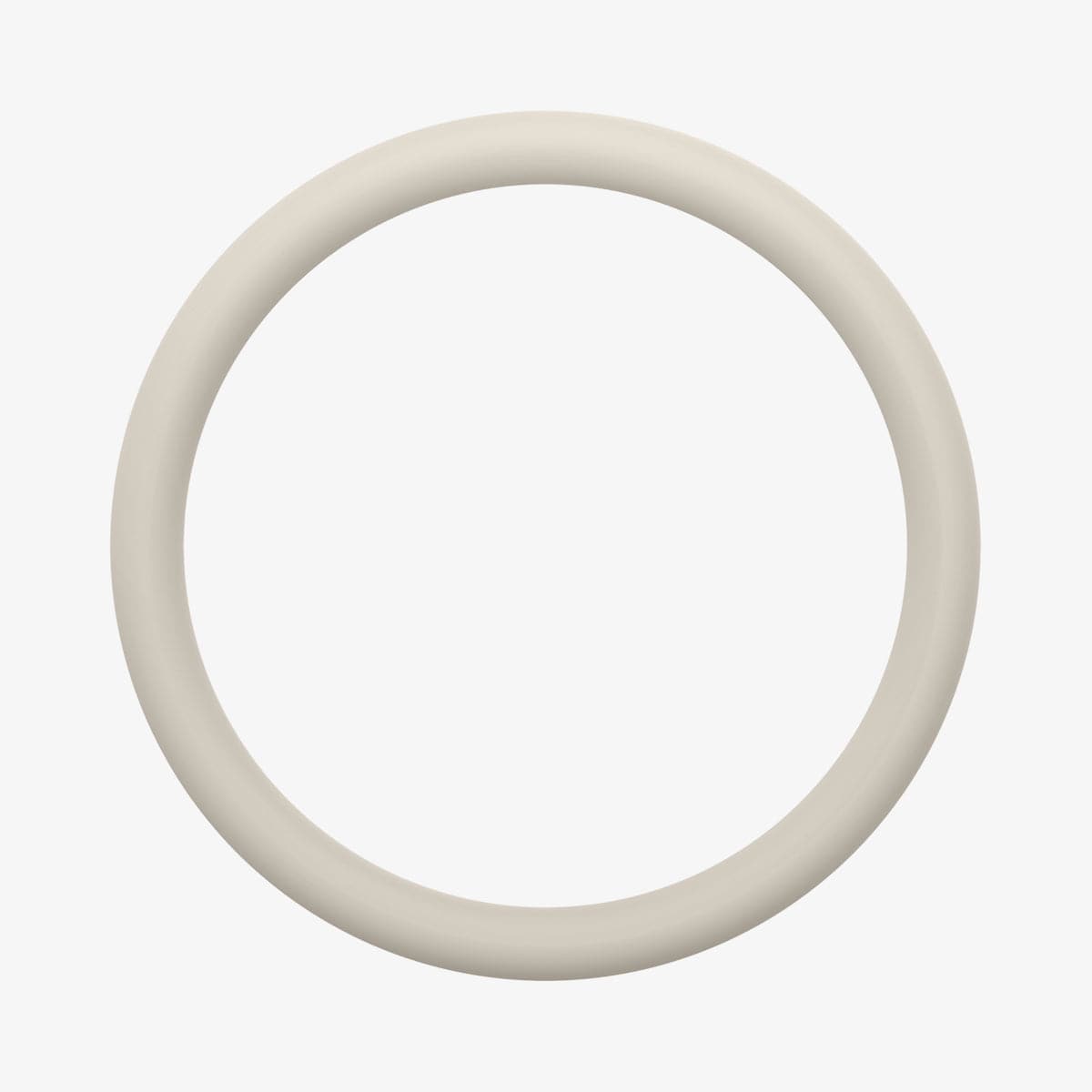 AHP03632 - Apple AirTag Pet Collar ComforTag in cream showing the rubber band