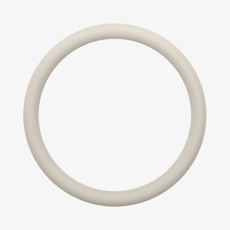AHP03632 - Apple AirTag Pet Collar ComforTag in cream showing the rubber band