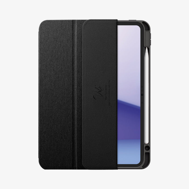 ACS07020 - iPad Pro 11-inch Case Urban Fit in Black showing the front, partially open with stylus pen