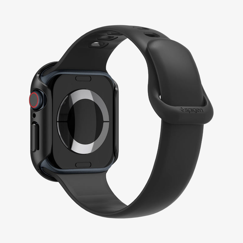 ACS08601 - Apple Watch 10 (46mm) Case Thin Fit in Black showing the back, partial side, inner and back