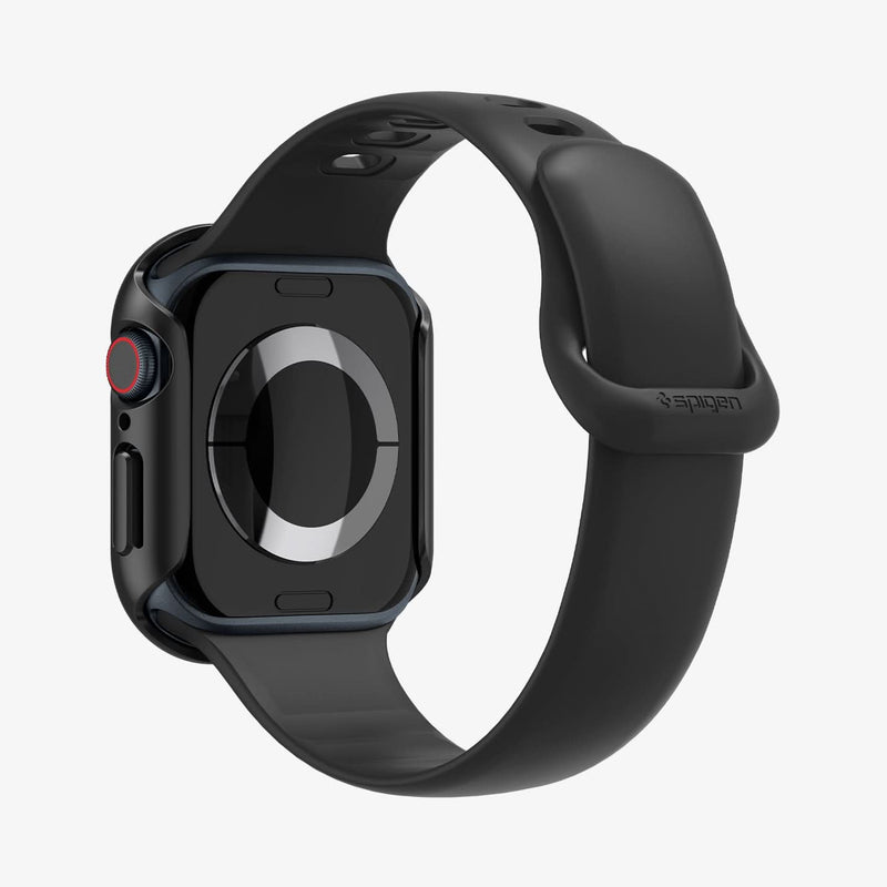 ACS08601 - Apple Watch 10 (46mm) Case Thin Fit in Black showing the back, partial side, inner and back