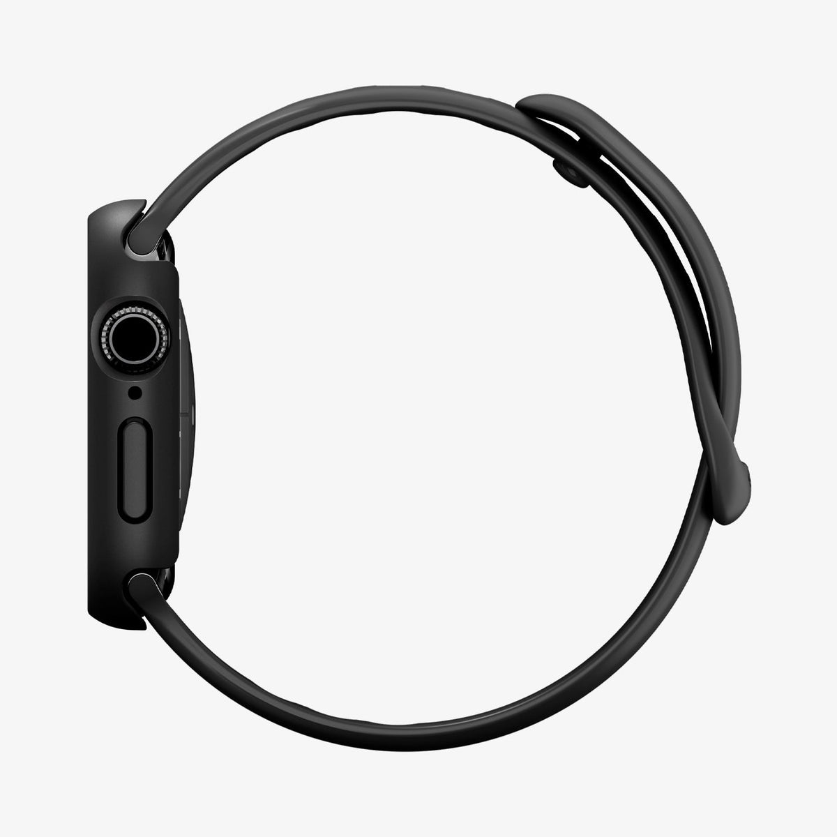 ACS11409 - Apple Watch Series - Thin Fit 360 | Waterproof Ring Apple Watch 10/11 (46mm) in Black showing side