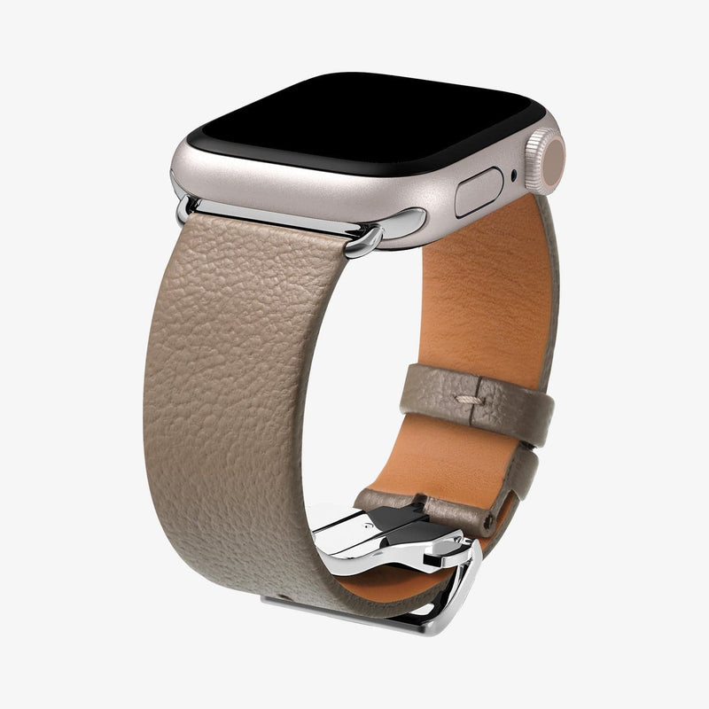 AMP06930 - Apple Watch (41mm)/Apple Watch (38mm) in etoupe showing the front, side and bottom