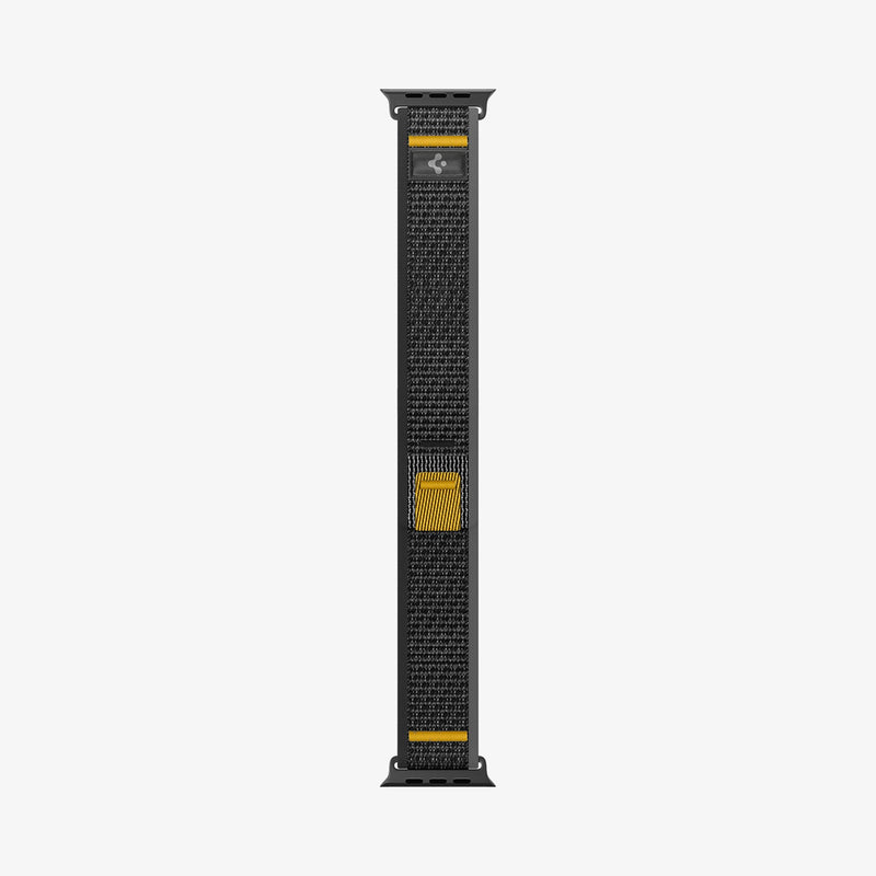 AMP09033 - Apple Watch 10 (46mm) Athlex Air in Active Black showing the band laid out